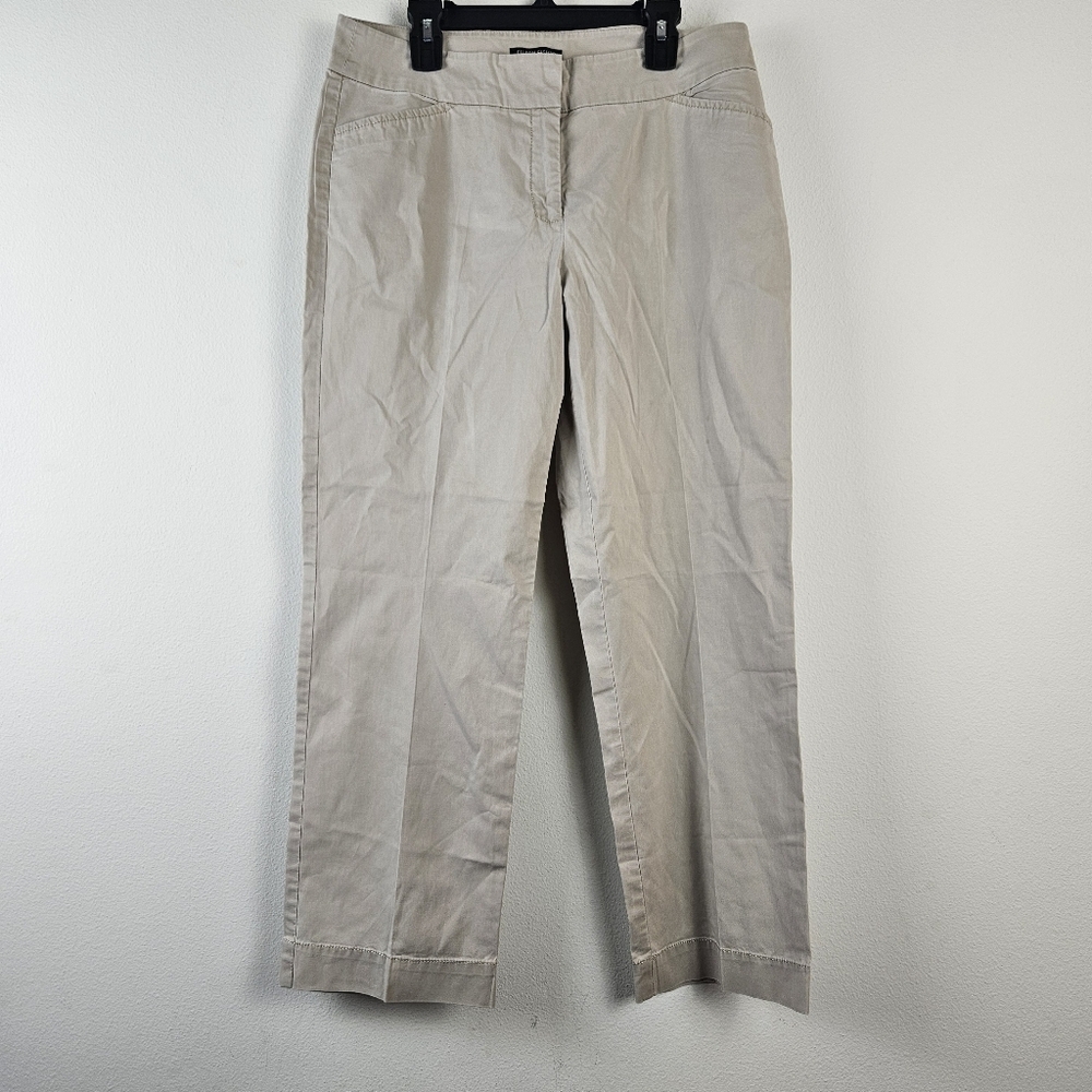 Eileen Fisher Cotton Lyocell Spandex Trouser Pant Size 4 Minimalist